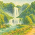 itinerario trekking semplice per cascate delle marmore